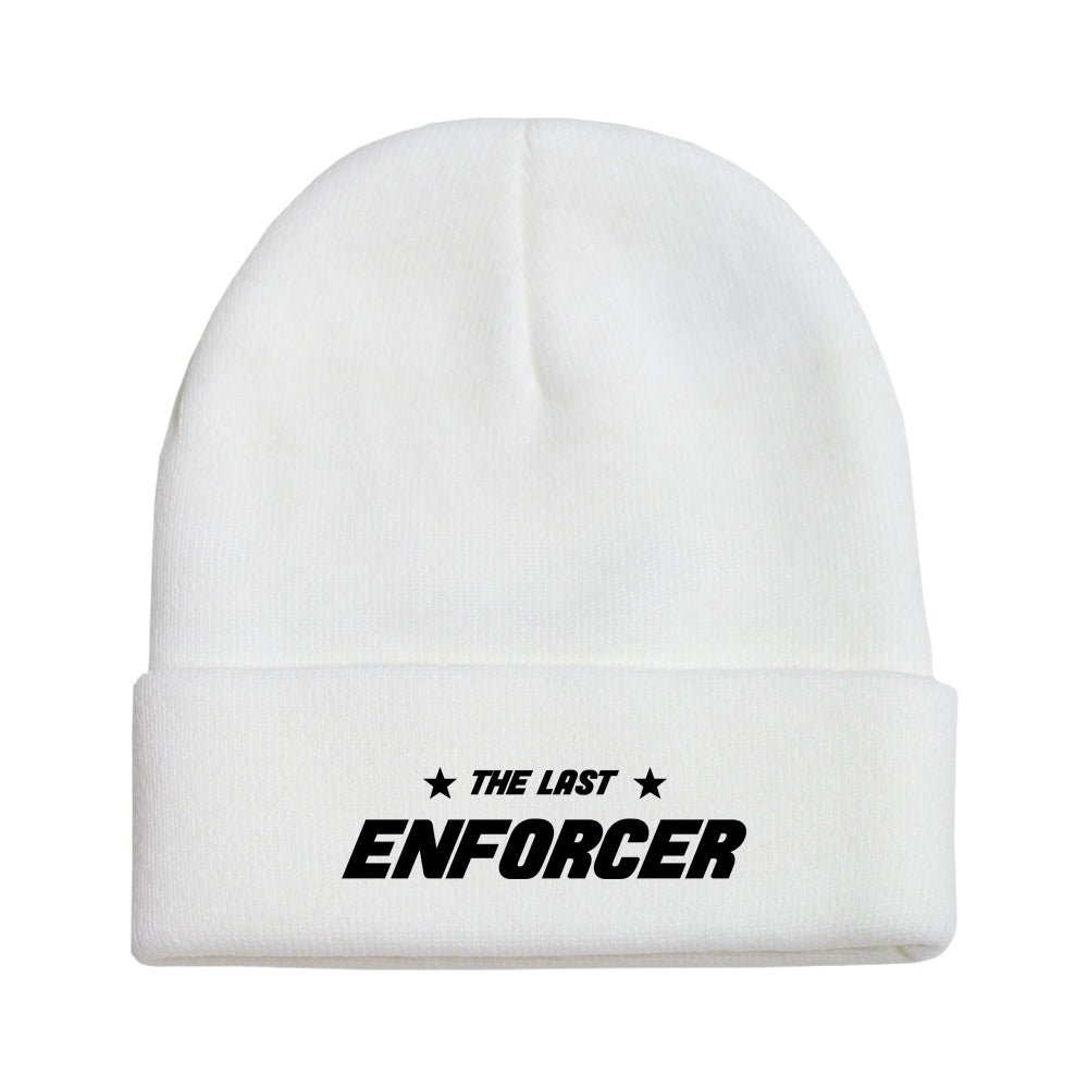 White::The Last Enforcer Beanie in White + Black