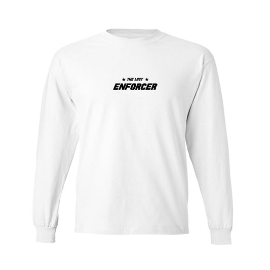 White::The Last Enforcer Long Sleeve T-Shirt in White + Black