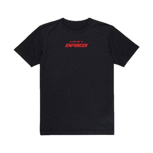 Black::The Last Enforcer Short Sleeve T-Shirt in Black + Red