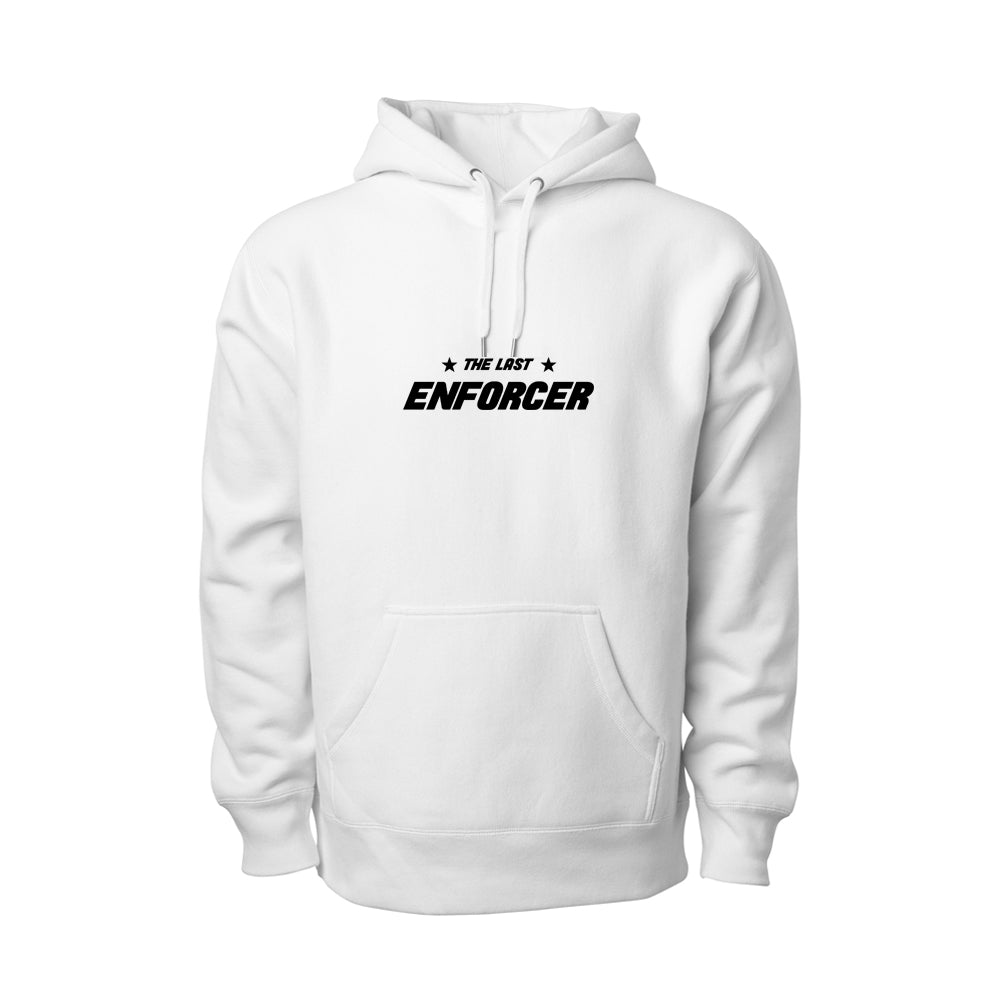 White::The Last Enforcer Hoodie in White + Black