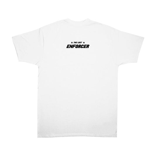 White::The Last Enforcer Short Sleeve T-Shirt in White + Black